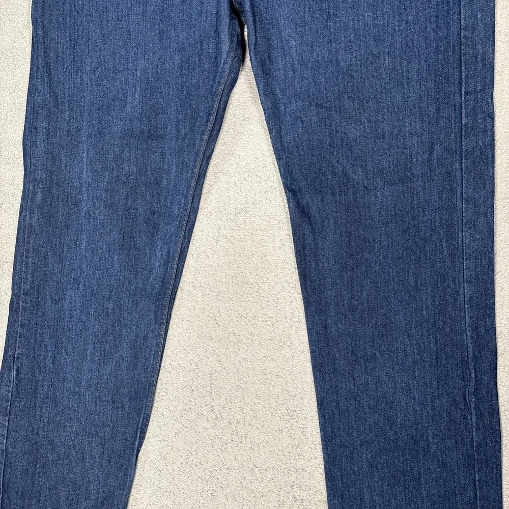 Vintage Levis 505 Orange Tab Jeans Mens Fit 38x33 Dark Wash Made in USA 1983 80s